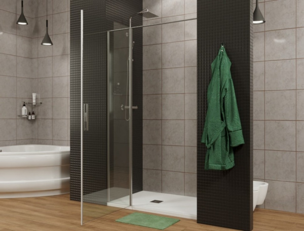дверь для душевой кабины в нишу allen brau priority 120 см стекло optiwhite, easyclean, браш.алюм 3.31008.ba (256516)