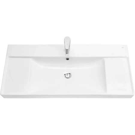 раковина roca ona zru9308335 100x46 см, накладная, белый