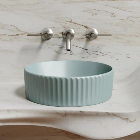 раковина ceramicanova element cn6057mlg накладная, ø36 см, зеленая матовая