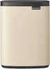 мусорное ведро brabantia bo 234101 7 л, бежевое