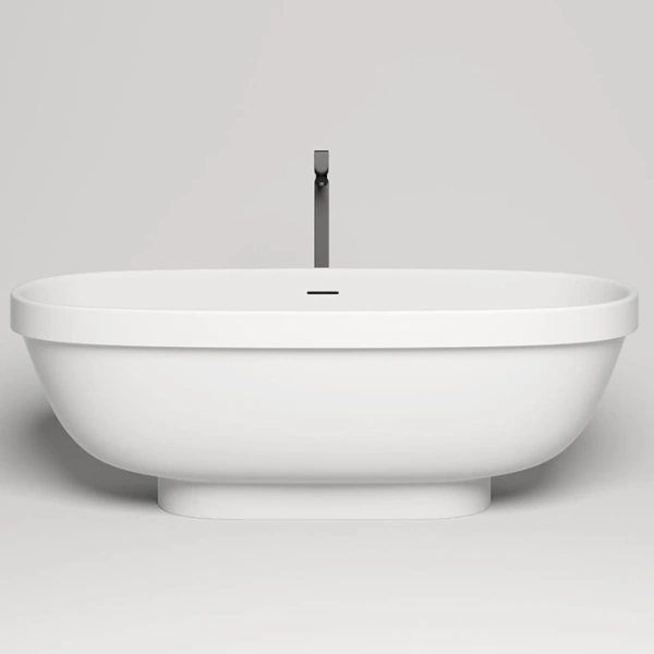 ванна отдельностоящая 180х80 см salini greca 103121m , s-stone, цвет: белый матовый