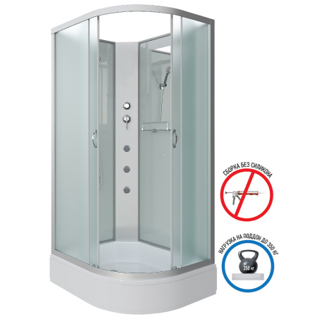 душевая кабина niagara classic 130х90 l ng-33394-14lbkg с гидромассажем