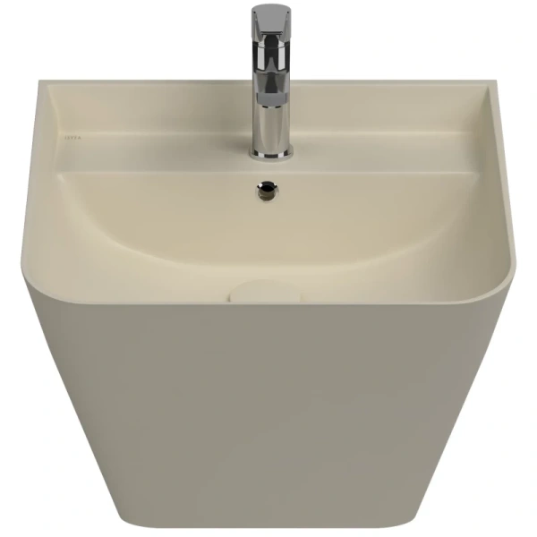 раковина isvea sott'aqua 10sq37002sv-2k подвесная, 50x42 см, слоновая кость матовый