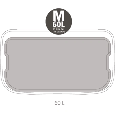 мусорное ведро brabantia bo touch bin 223020 60 л, черное
