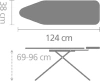 гладильная доска brabantia b 219665 124x38, тихий шелест
