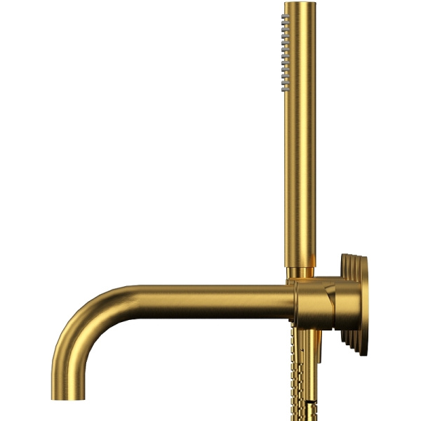 смеситель для ванны whitecross y brushed gold y1240glb брашированное золото
