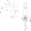 смеситель для раковины wonzon & woghand edge ww-88139003-bg золотой матовый