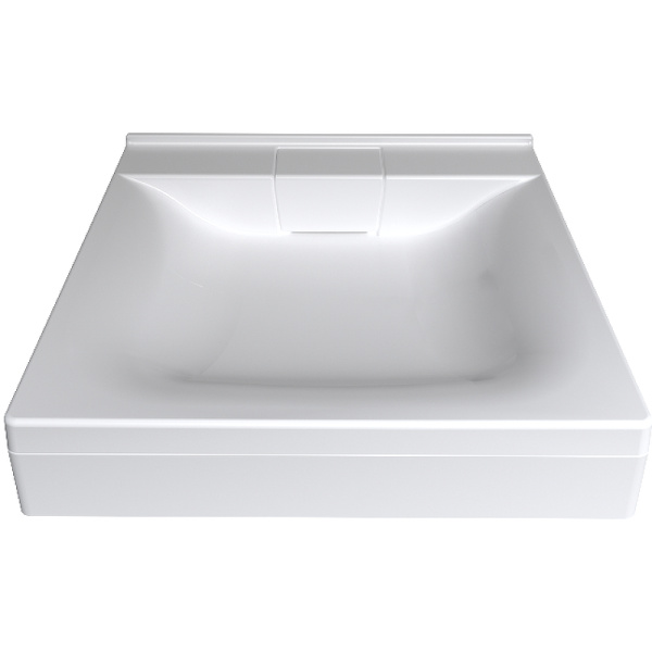 раковина 1marka cute 60 ц0000005150 над стиральной машиной, белая