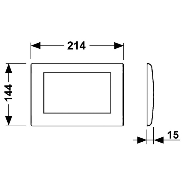 кнопка смыва tece teceplanus 9240311 для инсталляции, хром