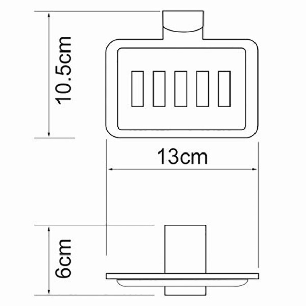 Мыльница WasserKRAFT Leine K-5069 цвет хром