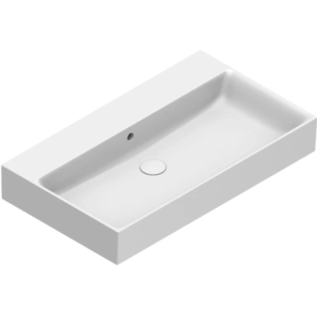 Раковина Catalano Premium 0220800001 80x47 см, накладная, подвесная, белый глянец