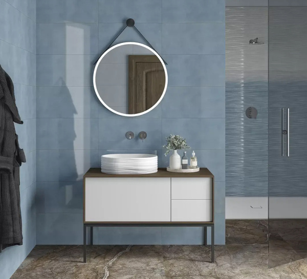 зеркало kerama marazzi cono 70 co.mi.p.70\blk с подсветкой черное матовое с бесконтактным выключателем