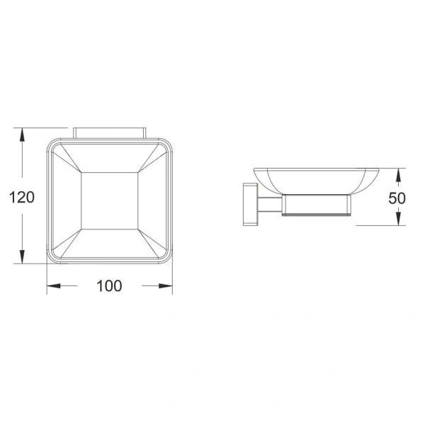 Мыльница Shevanik SG56G SG5603G золотой сатин