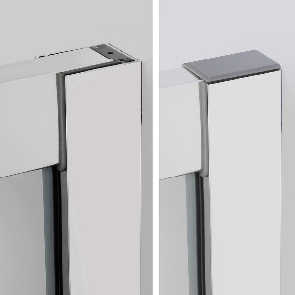 душевой уголок wasserkraft lippe 120×90 45s07 профиль хром, стекло прозрачное