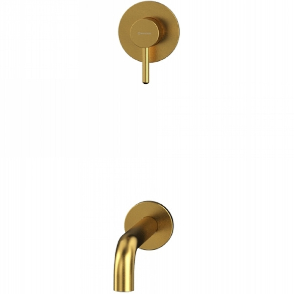 смеситель для ванны whitecross y brushed gold yset03glb брашированное золото
