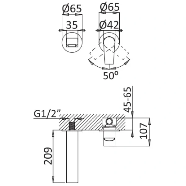смеситель для раковины cezares nautic-bli2-01-w0 хром