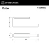 полотенцедержатель 20 см whitecross cubo cu2456bl черный мат