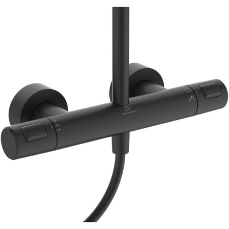 душевая система ideal standard ceratherm t25 a7545xg термостатическая, черный матовый