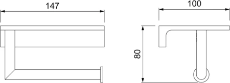 держатель туалетной бумаги timo saona 13043/17 с полкой для телефона, золото