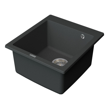 мойка кухонная point моко 47 pn3006gr, графит