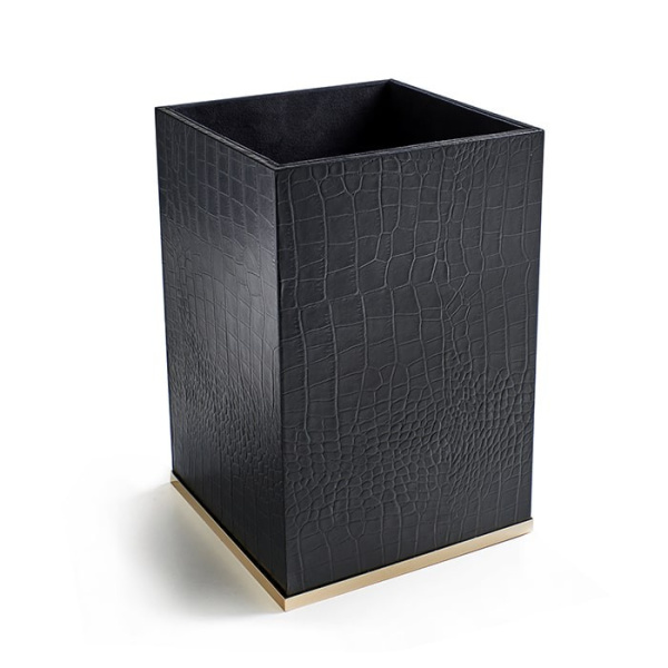 Ведро для мусора 3SC Cocco CO65AGD черное/золото