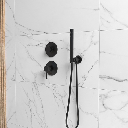 смеситель для душа paini cox 78pz690 черный матовый