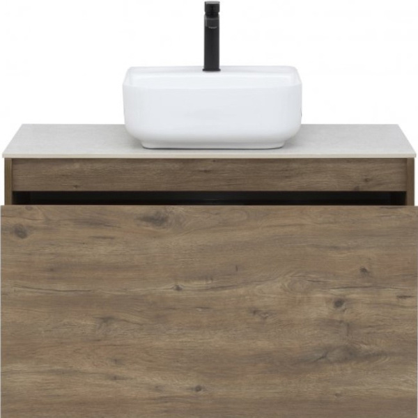 тумба под раковину aquanet nova lite 90 249517 подвесная дуб рустикальный