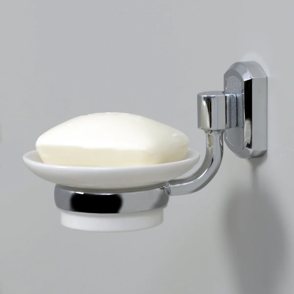 Мыльница WasserKRAFT K-28129 цвет хром | белый