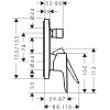 смеситель для ванны hansgrohe talis e 71474700