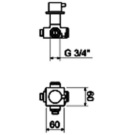 вентиль запорный webert elio el690102015 цвет хром