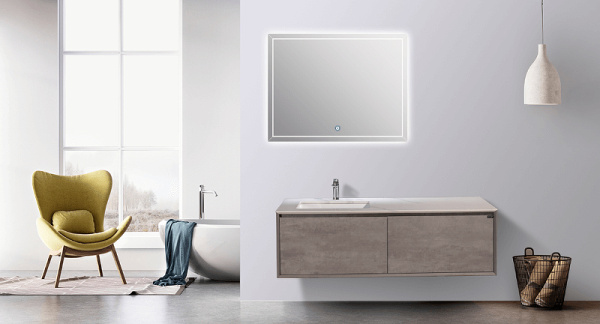 зеркало black&white universe 100 u909.mr с подсветкой с сенсорным выключателем