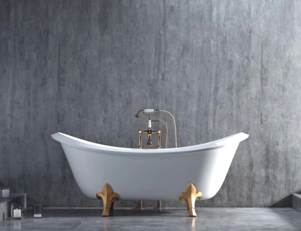 ванна из искусственного камня salini oria 178x80, 100411g белый глянец