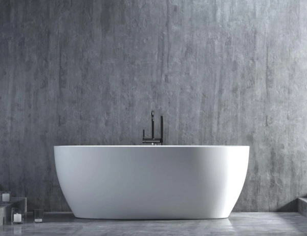 ванна из искусственного камня salini luce 176х92 см, 100111g белый глянец