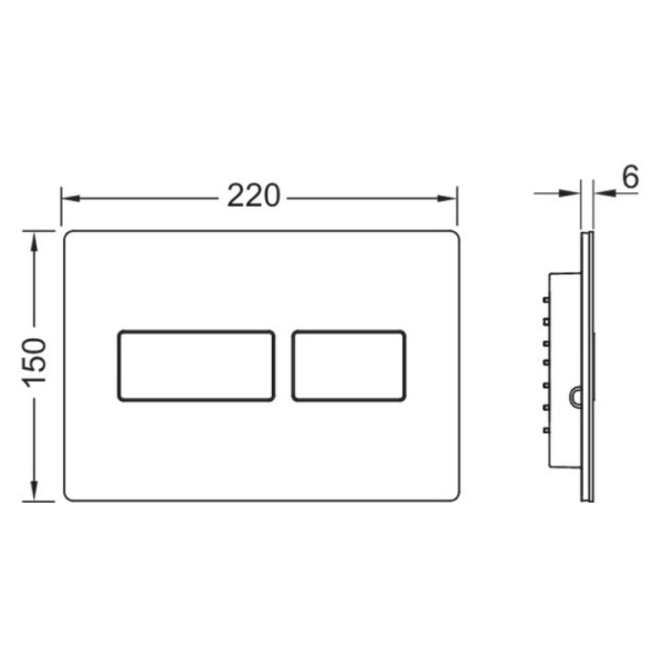 кнопка смыва tece tecesolid 9240435, для инсталляции, бронзовая