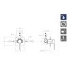 смеситель для душа ramonsoler drako 331801 хром
