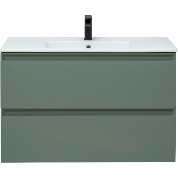 тумба под раковину allen brau eclipse 100 1.e1003.cgm подвесная олива матовый