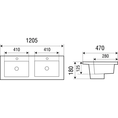раковина встраиваемая weltwasser deilbach 7506 120 10000003906 двойная, белая раковина встраиваемая weltwasser deilbach 7506 120 10000003906 двойная, белая