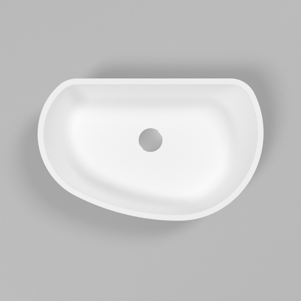 раковина-чаша whitecross ametrine 60 0718.060037.200 белая матовая