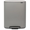 Мусорное ведро Brabantia Bo Pedal Bin 211348 60 л, серое