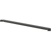 шторка на ванну wasserkraft dill 80 61s02-80 fixed профиль черный, стекло прозрачное