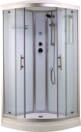 Душевая кабина Timo Standart T-6601SF Silver Fabric с низким поддоном, профиль хром