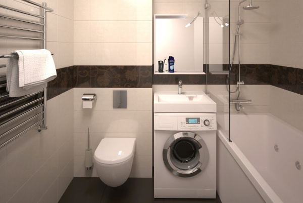 раковина azario slim new cs00086608 на стиральную машину, 60х60 см, белая