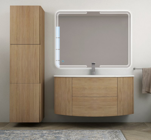 шкаф-пенал 45 cezares comfort 53106 bianco lucido