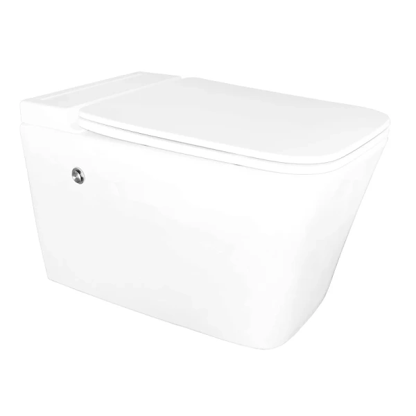 унитаз azario az-101c подвесной, импульсный, безободковый, с монтажной рамой, 36х59х38 см, белый