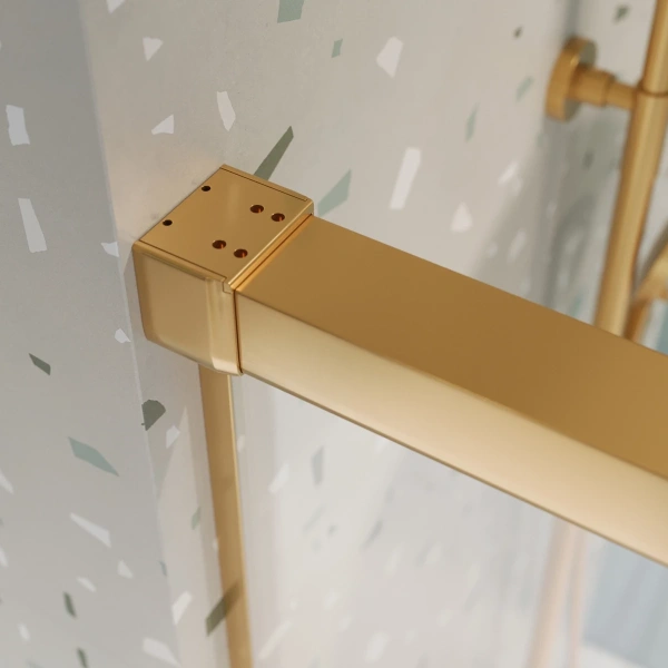 шторка на ванну cezares tandem soft tandem-soft-vf-2-180/145-c-boro-iv 180 см, профиль золотой матовый, стекло прозрачное