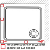 душевой поддон wasserkraft amper 90×90 29t03 белый глянец