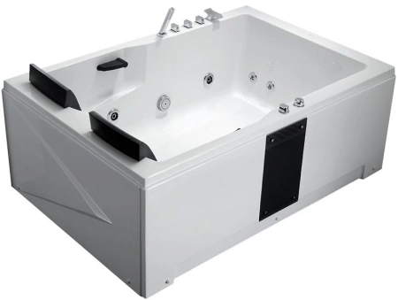 Акриловая ванна Gemy G9061 B R гидромассажная, 181х121 см, правосторонняя, цвет белый