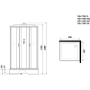 душевая кабина niagara classic 90x90 ng-1108-14g с гидромассажем