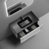 тумба под раковину sancos very vr90w 89 см, подвесная, белый матовый