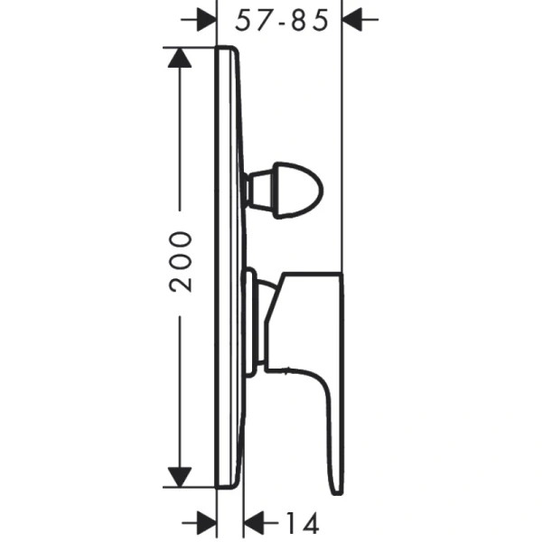 смеситель для ванны hansgrohe rebris s 72448670